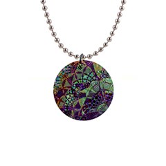 Background Design Art Artwork 1  Button Necklace