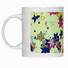 Flowers Ornament Decoration White Mugs by Pakrebo