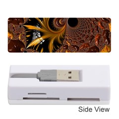 Fractal Brown Golden Intensive Memory Card Reader (stick) by Pakrebo