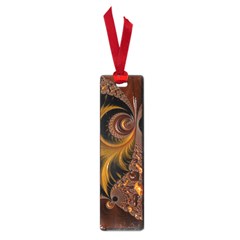 Fractal Brown Golden Intensive Small Book Marks by Pakrebo