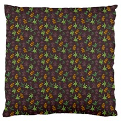 Tribal Leaves House Art Tribal Art Large Flano Cushion Case (one Side) by Pakrebo