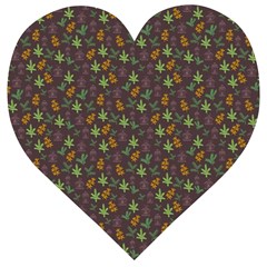 Tribal Leaves House Art Tribal Art Wooden Puzzle Heart