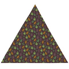 Tribal Leaves House Art Tribal Art Wooden Puzzle Triangle