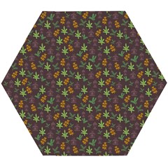 Tribal Leaves House Art Tribal Art Wooden Puzzle Hexagon