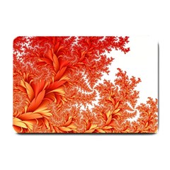 Flora Flowers Background Leaf Small Doormat  by Pakrebo