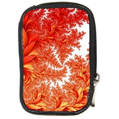 Flora Flowers Background Leaf Compact Camera Leather Case by Pakrebo