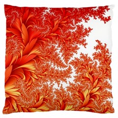 Flora Flowers Background Leaf Large Cushion Case (one Side) by Pakrebo