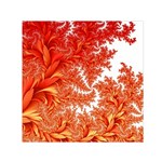 Flora Flowers Background Leaf Small Satin Scarf (Square) Front