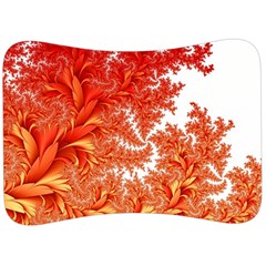 Flora Flowers Background Leaf Velour Seat Head Rest Cushion