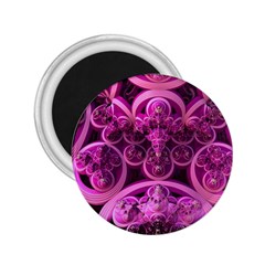 Fractal Math Geometry Visualization Pink 2 25  Magnets by Pakrebo