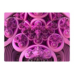 Fractal Math Geometry Visualization Pink Double Sided Flano Blanket (mini)  by Pakrebo