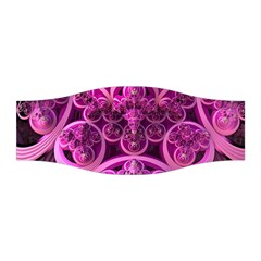 Fractal Math Geometry Visualization Pink Stretchable Headband by Pakrebo