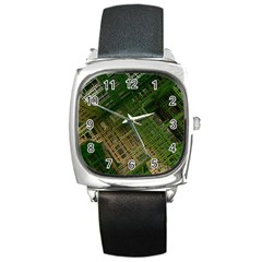 City Forward Urban Planning Square Metal Watch by Pakrebo