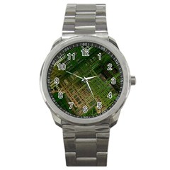 City Forward Urban Planning Sport Metal Watch by Pakrebo