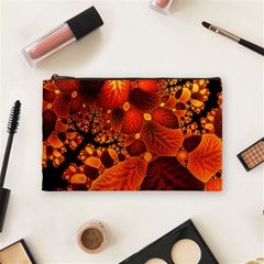 Leaf Autumn Nature Background Cosmetic Bag (medium) by Pakrebo