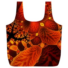 Leaf Autumn Nature Background Full Print Recycle Bag (xl) by Pakrebo