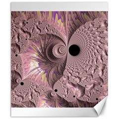 Fractal Tender Rose Cream Canvas 20  X 24  by Pakrebo