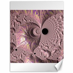 Fractal Tender Rose Cream Canvas 36  X 48  by Pakrebo