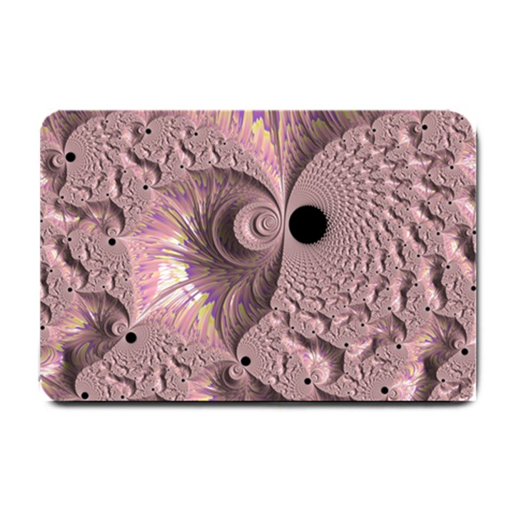 Fractal Tender Rose Cream Small Doormat 