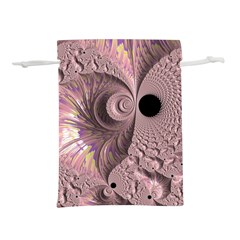 Fractal Tender Rose Cream Lightweight Drawstring Pouch (s)