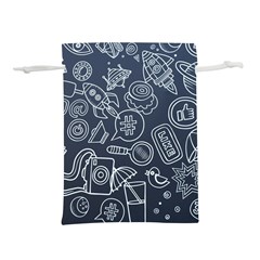 Internet Planets Drinks Computers Lightweight Drawstring Pouch (m)