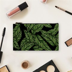 Leaves Pattern Tropical Green Cosmetic Bag (small) by Pakrebo