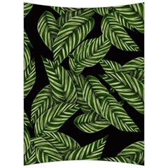 Leaves Pattern Tropical Green Back Support Cushion by Pakrebo