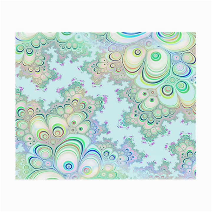 Pattern Background Floral Fractal Small Glasses Cloth