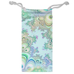 Pattern Background Floral Fractal Jewelry Bag