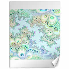 Pattern Background Floral Fractal Canvas 36  X 48  by Pakrebo