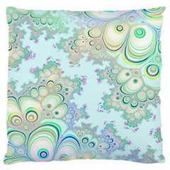 Pattern Background Floral Fractal Standard Flano Cushion Case (one Side) by Pakrebo