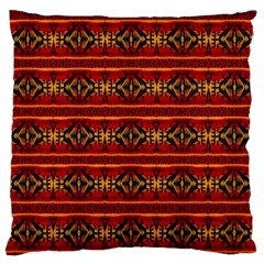 Navajo 0 Large Flano Cushion Case (two Sides) by ArtworkByPatrick