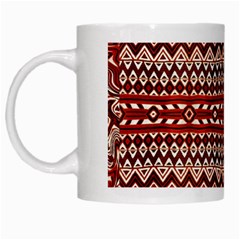 Navajo 2 White Mugs by ArtworkByPatrick