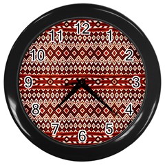 Navajo 2 Wall Clock (black)