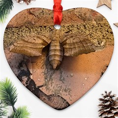 Night Moth Ornament (heart) by Riverwoman