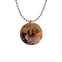 Night Moth 1  Button Necklace by Riverwoman