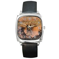 Night Moth Square Metal Watch by Riverwoman