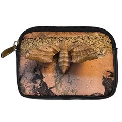 Night Moth Digital Camera Leather Case by Riverwoman