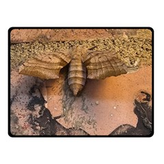 Night Moth Double Sided Fleece Blanket (small)  by Riverwoman