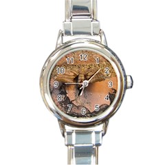 Night Moth Round Italian Charm Watch by Riverwoman