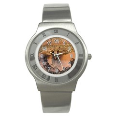 Night Moth Stainless Steel Watch by Riverwoman