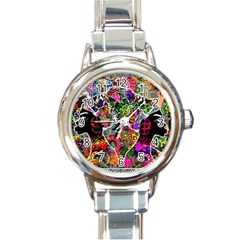 Image 2 Round Italian Charm Watch