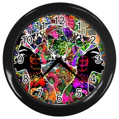 Image 2 Wall Clock (black) by TajahOlsonDesigns