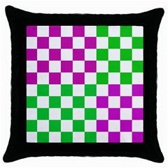 Checkerboard Again 1 Throw Pillow Case (black) by impacteesstreetwearseven