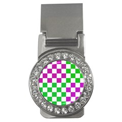 Checkerboard Again 1 Money Clips (cz)  by impacteesstreetwearseven