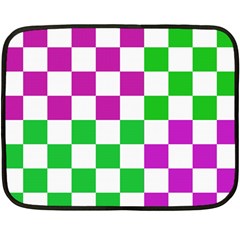 Checkerboard Again 1 Double Sided Fleece Blanket (mini)  by impacteesstreetwearseven