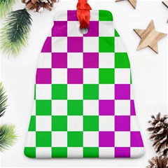 Checkerboard Again 1 Bell Ornament (two Sides) by impacteesstreetwearseven