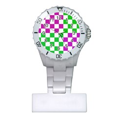 Checkerboard Again 1 Plastic Nurses Watch by impacteesstreetwearseven