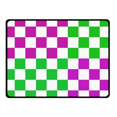 Checkerboard Again 1 Double Sided Fleece Blanket (small)  by impacteesstreetwearseven