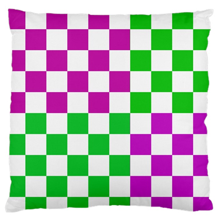 Checkerboard Again 1 Standard Flano Cushion Case (One Side)